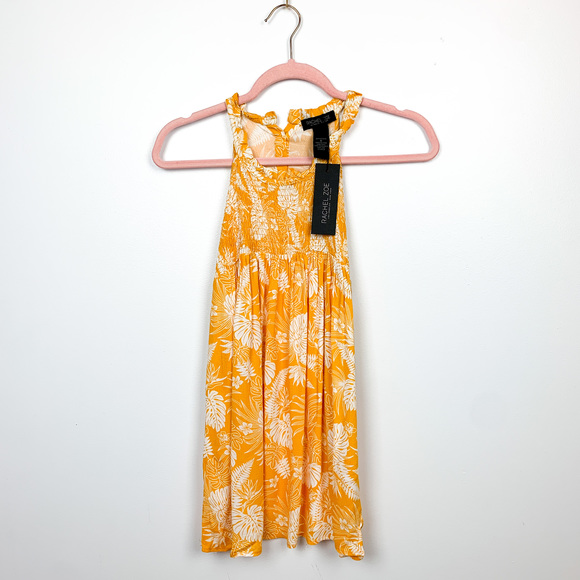 Rachel Zoe Tops - Rachel Zoe NWT Yellow & White Tropical Patterned Summer Tank